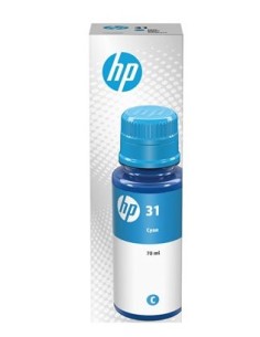 BOTE DE TINTA HP 31 CYAN...