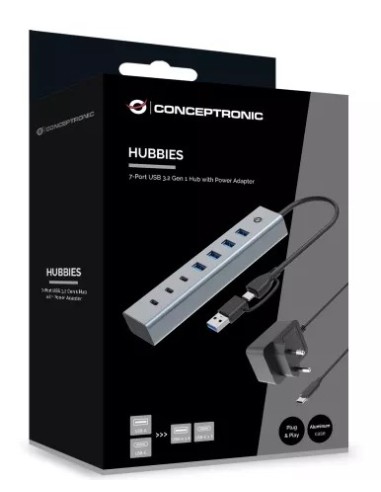 HUB CONCEPTRONIC USB / USB-C 7...