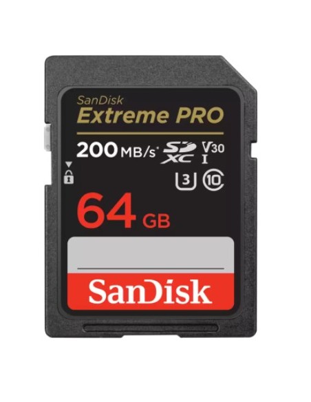 MEMORIA SD 64GB SANDISK EXTREME PRO UHS-I 3 CLASS 10 200MB/S