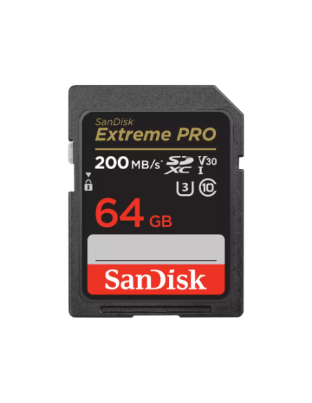 MEMORIA SD 64GB SANDISK EXTREME PRO UHS-I 3 CLASS 10 200MB/S