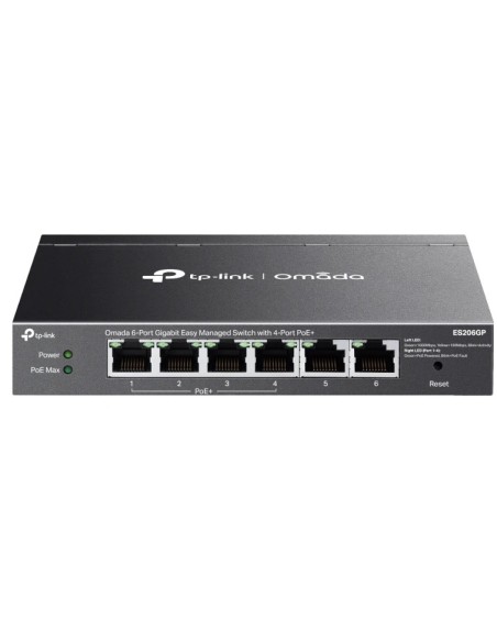 SWITCH TP-LINK OMADA TL-ES206GP 10/100/1000 6 PUERTOS 4 POE GESTIONABLE
