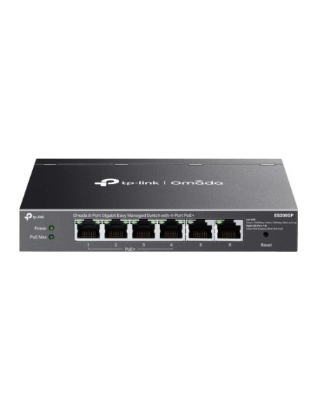 SWITCH TP-LINK OMADA TL-ES206GP 10/100/1000 6 PUERTOS 4 POE GESTIONABLE
