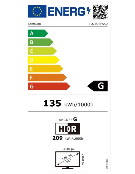 TELEVISION SAMSUNG 75 QLED TQ75Q7F5 4K UHD AI SMART TV
