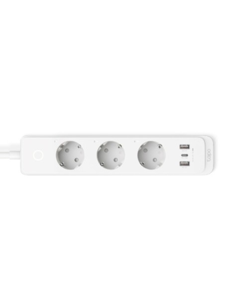 REGLETA INTELIGENTE TP-LINK TAPO P300 3 TOMAS 2XUSB + USB-C 1.5M WHITE