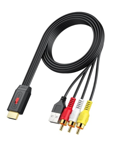 CONVERSOR KABLEX RCA MACHO / HDMI...