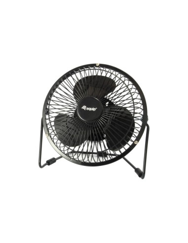 VENTILADOR SOBREMESA EQUIP USB BLACK