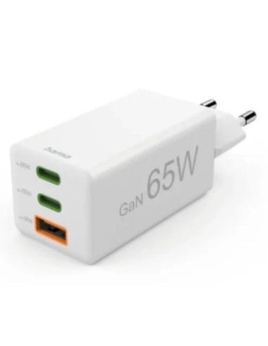 CARGADOR 2XUSB-C USB HAMA 65W GAN...