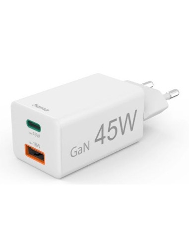 CARGADOR USB-C USB HAMA 45W GAN MINI...