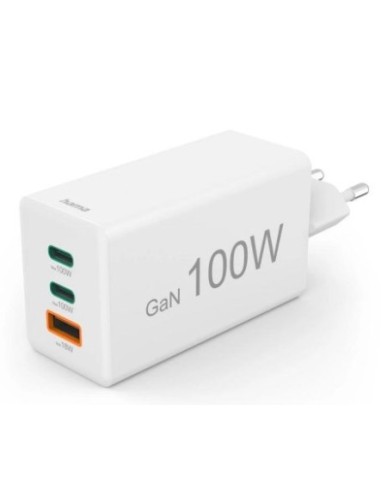 CARGADOR 2XUSB-C USB HAMA 100W GAN...