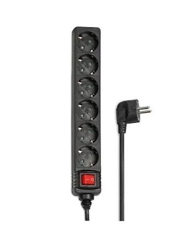 REGLETA HAMA 6 TOMAS BLACK 1.4M...