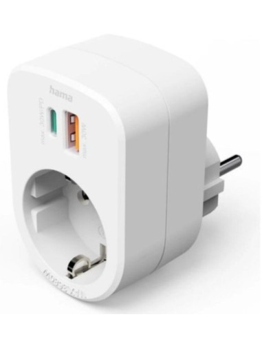 REGLETA HAMA 1 TOMA + USB + USB-C 30W...