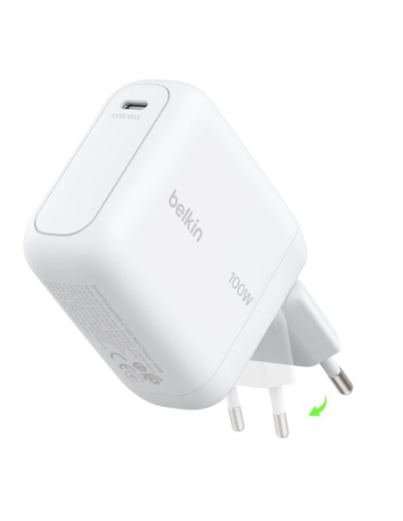 CARGADOR USB BELKIN 100W GAN USB USB-C WHITE PARA CASA