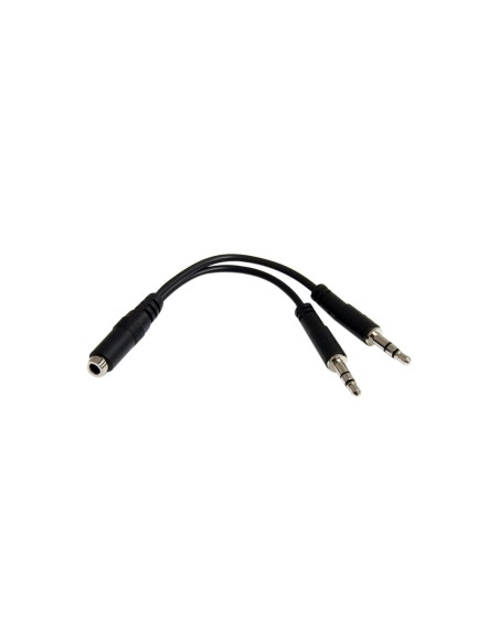 ADAPTADOR STARTECH AUDIO JACK 3.5 HEMBRA 4P / 2X JACK 3.5 MACHO