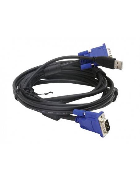 CABLE VGA 15 MACHO / 15 MACHO 1.8M + TEC + RAT USB