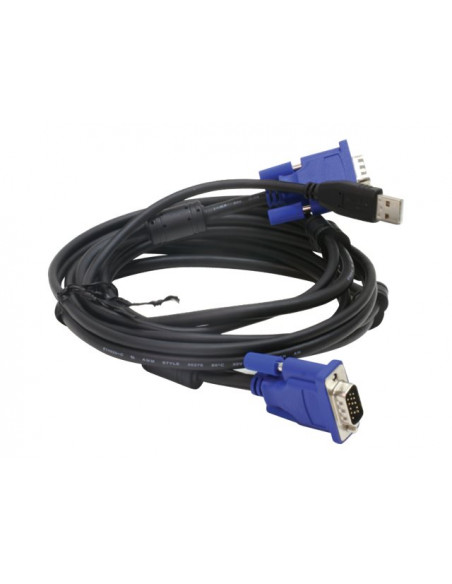 CABLE VGA 15 MACHO / 15 MACHO 1.8M + TEC + RAT USB