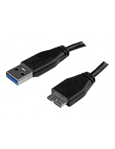 CABLE STARTECH USB 3.0 MACHO / MICRO USB B MACHO 0.15M BLACK