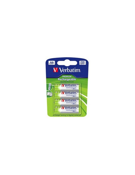 PILA RECARGABLE VERBATIM TIPO AA LR6 PACK 4