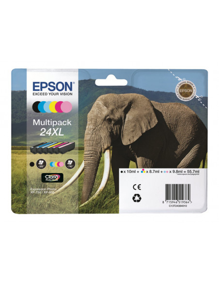 CARTUCHO EPSON 24XL MULTIPACK XP-750 XP-850
