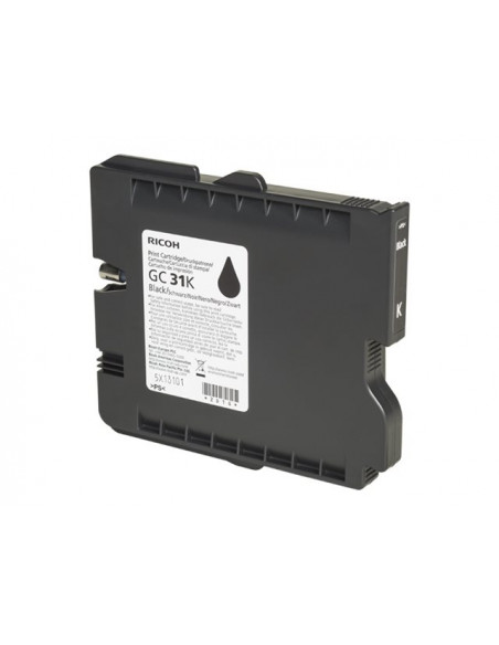 CARTUCHO GEL RICOH GC31 BLACK GXE2600 GXE3300 GXE3350 GXE5550 1500 PAG