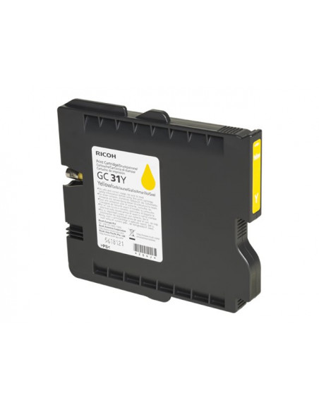 CARTUCHO GEL RICOH GC31 YELLOW GXE2600 GXE3300 GXE3350 GXE5550 1000 PAG