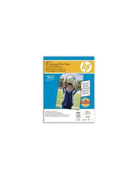 PAPEL HP ADVANCED PHOTOPAPPER 13X18CM 25H