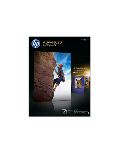 PAPEL HP ADVANCED PHOTOPAPPER 13X18CM...