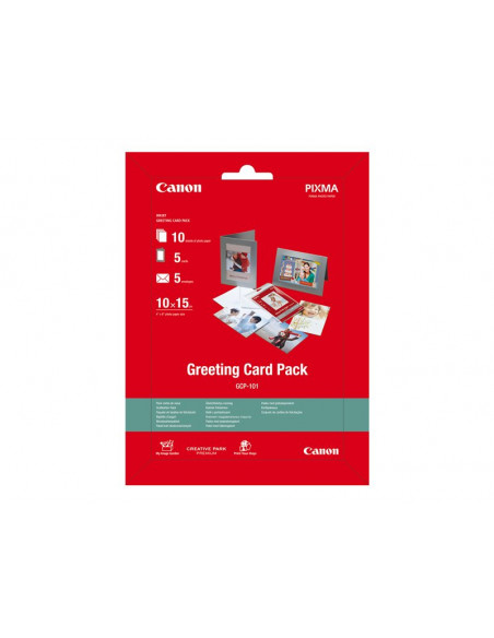 PAPEL CANON FOTOGRAFICO GCP-101 GREETING CARD PACK 10X15CM 10H