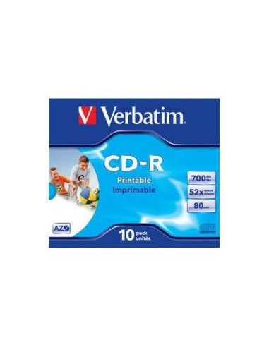 CD-R VERBATIM 700MB 52X PRINTABLE...