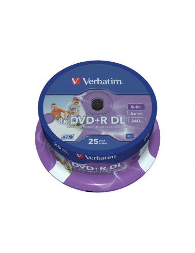 DVD+R VERBATIM 8.5GB 8X PRINTABLE...