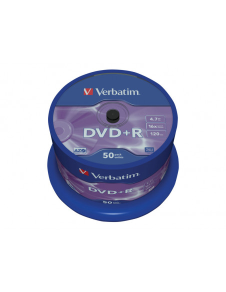 DVD+R VERBATIM 4.7GB 16X LATA 50U