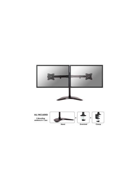 SOPORTE MONITOR DOBLE ESCRITORIO NEWSTAR NM-D335D BLACK