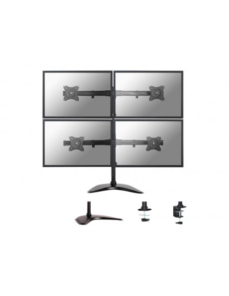 SOPORTE MONITOR ESCRITORIO NEWSTAR NM-D335D 4 MONITORES BLACK