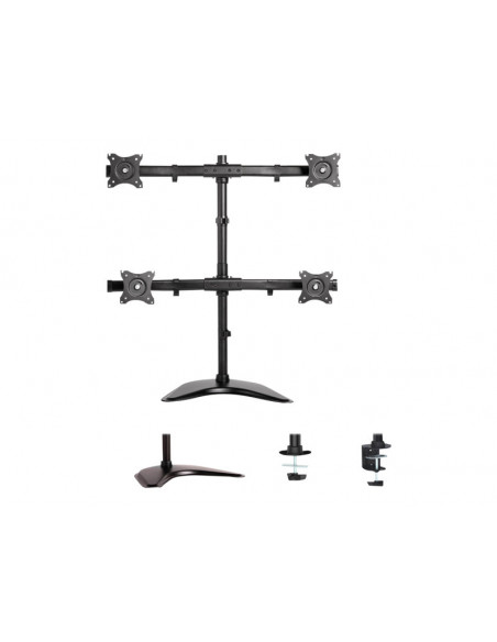 SOPORTE MONITOR ESCRITORIO NEWSTAR NM-D335D 4 MONITORES BLACK