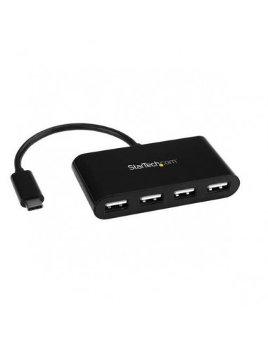 HUB STARTECH USB-C 4 PUERTOS USB BLACK