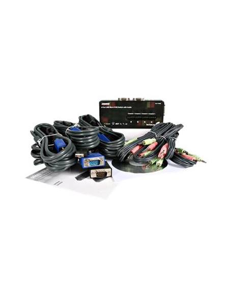 CONMUTADOR KVM STARTECH 4X1 MON, TEC, RA USB