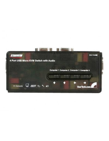 CONMUTADOR KVM STARTECH 4X1 MON, TEC,...