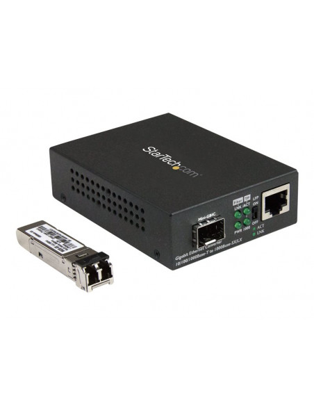 CONVERTIDOR DE MEDIOS STARTECH GIGALAN A FIBRA LC MM