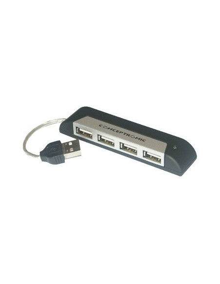 HUB CONCEPTRONIC USB 4 PUERTOS POCKED BLACK