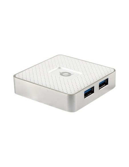 HUB CONCEPTRONIC USB 4 PUERTOS USB 3.0 WHITE + ALIMENTADOR