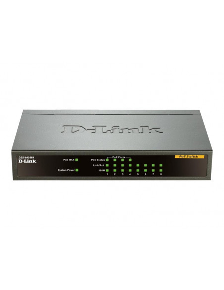 SWITCH D-LINK DES-1008PA 10/100 8 PUERTOS POE