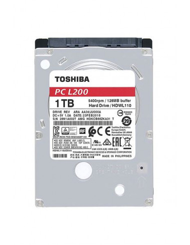 DISCO DURO 1TB 5400RPM TOSHIBA L200...