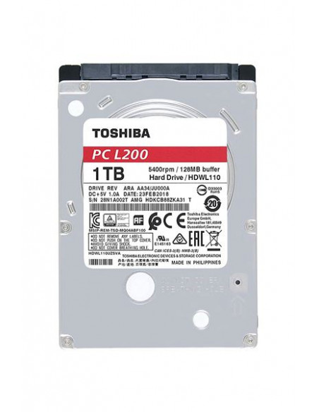 DISCO DURO 1TB 5400RPM TOSHIBA L200 2.5 SATA