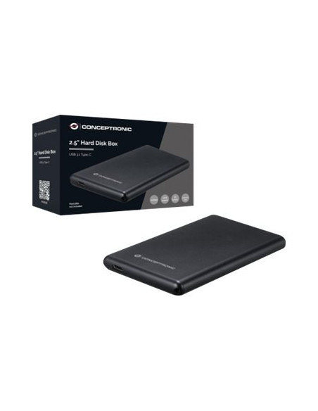 CARCASA DISCO DURO 2.5 CONCEPTRONIC SATA USB 3.1 BLACK
