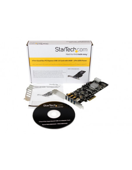 CONTROLADORA PCIE STARTECH USB 3.0 4P ALIMENTADOS