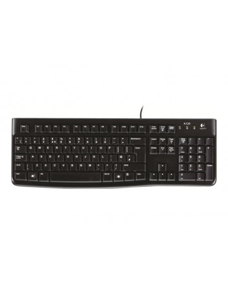 TECLADO LOGITECH K120 KEYBOARD BLACK USB INGLES