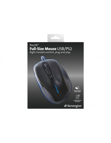 MOUSE KENSINGTON PRO FIT 72369 BLACK USB/PS2