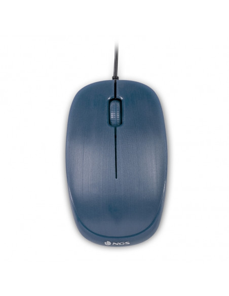 MOUSE NGS OPTICAL FLAME 1000 DPI BLUE USB