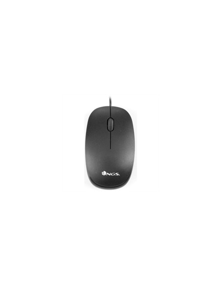 MOUSE NGS OPTICAL FLAME 1000 DPI BLACK USB