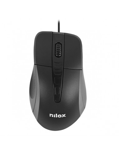 MOUSE NILOX OPTICO 1000DPI ERGONOMICO...