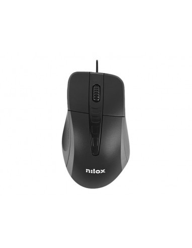 MOUSE NILOX OPTICO 1000DPI ERGONOMICO...